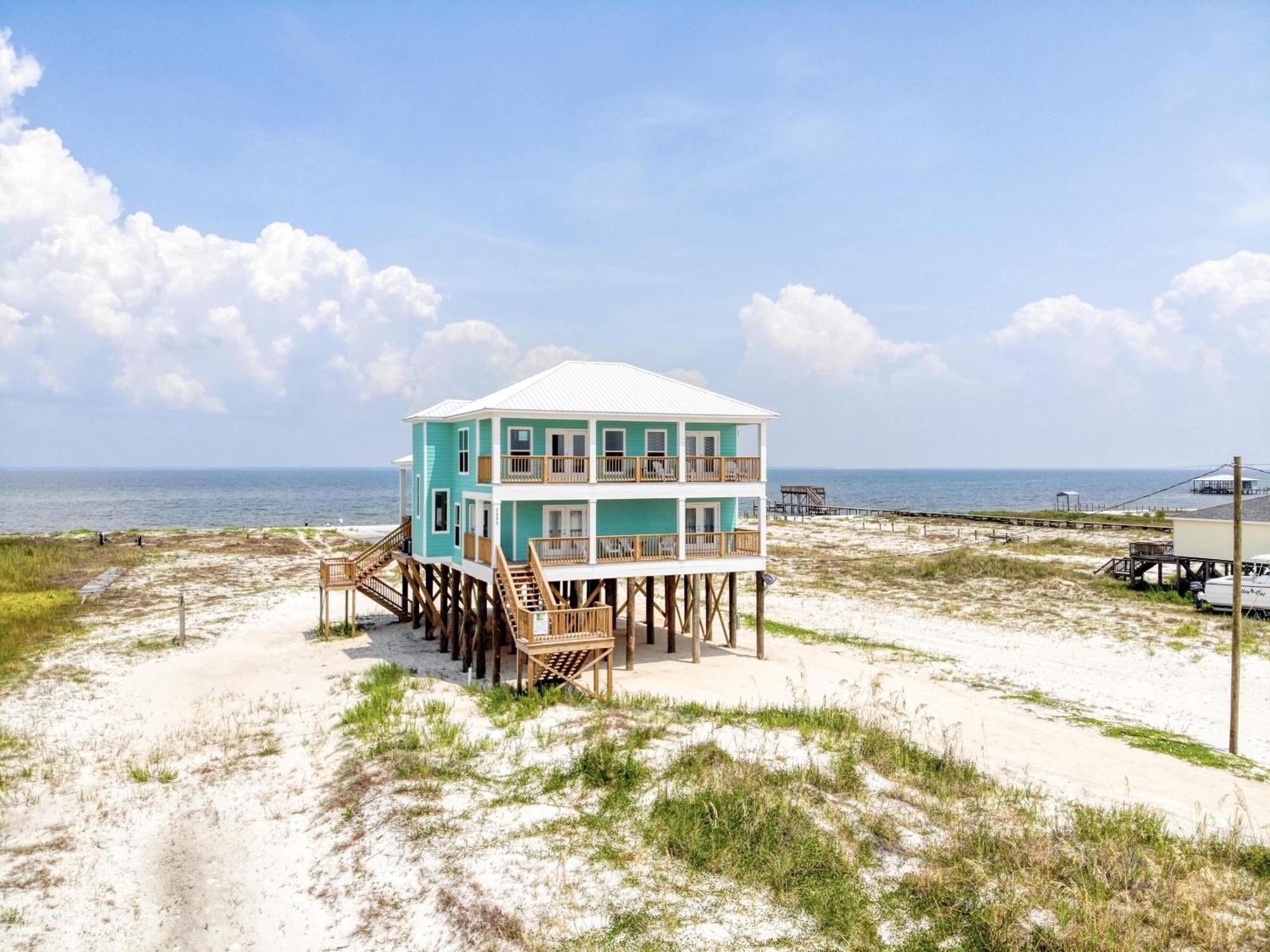 Salty Seahorse - Waterfront! Pet Friendly! Game Room, Pool Table, Beautiful Views - Room For The Whole Family Home Dauphin Island Exterior foto